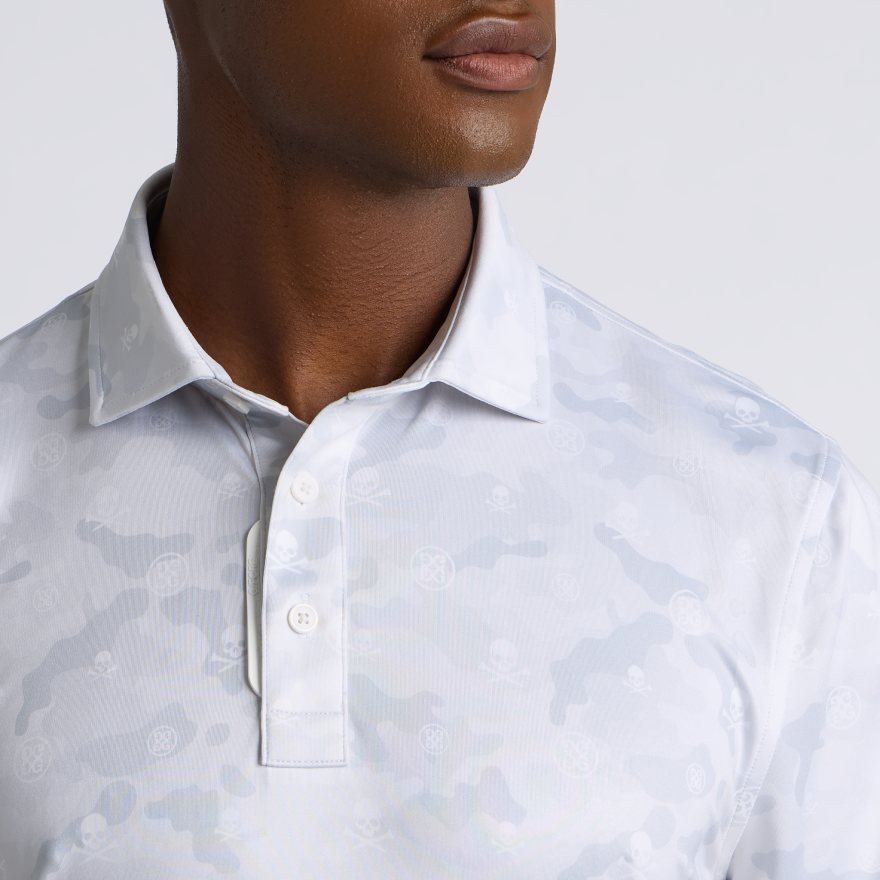 ICON CAMO TECH JERSEY POLO in Snow - Alternate Image 4