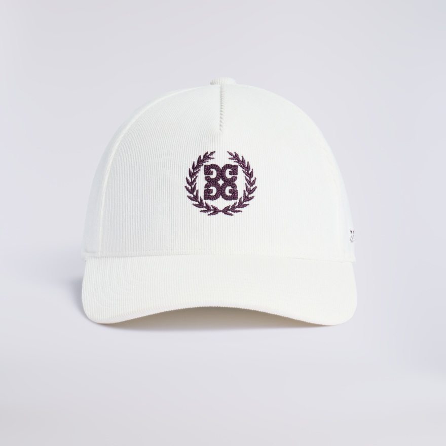 G WREATH CORDUROY LOW PROFILE HAT in CHALK WHITE - Alternate Image 3