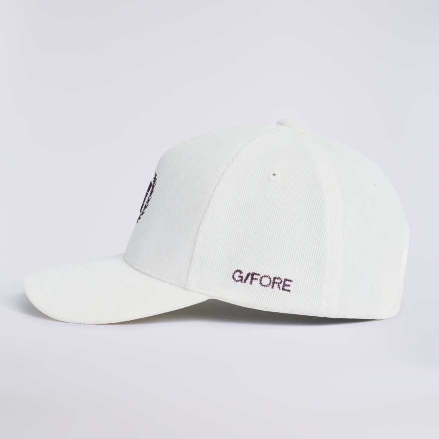 G WREATH CORDUROY LOW PROFILE HAT in CHALK WHITE - Alternate Image 6