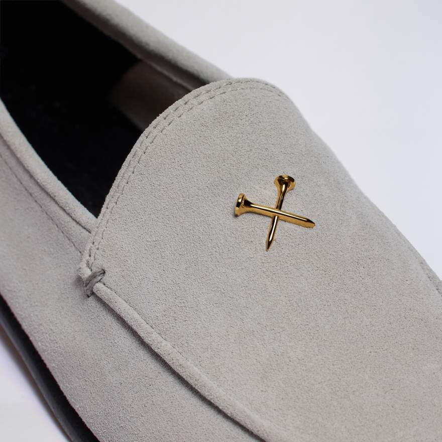 WOMEN'S METAL TEES SUEDE FLEX LOAFER in Nimbus - Alternate Image 1