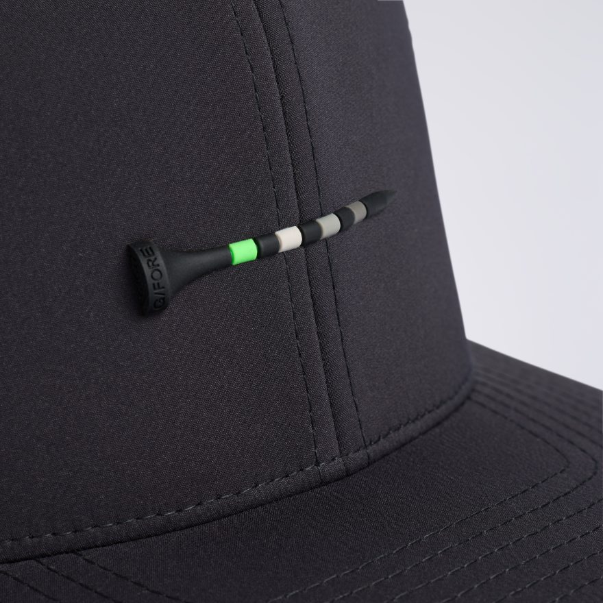 TEE PERFORATED DELTA HAT in Onyx - Alternate Image 1