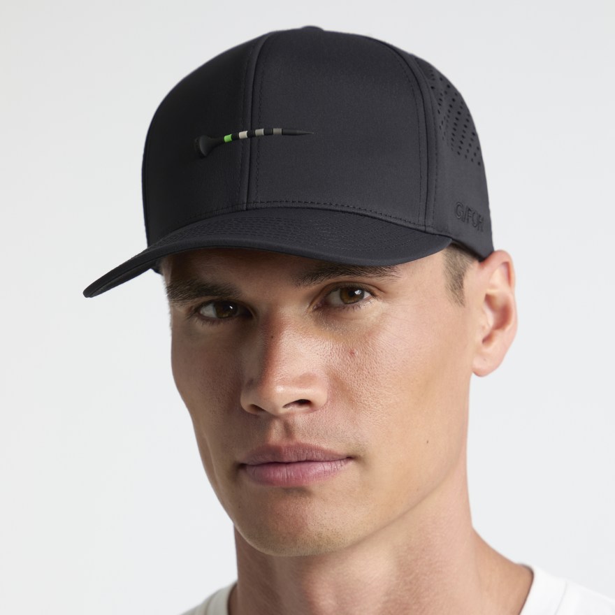 TEE PERFORATED DELTA HAT in Onyx - Alternate Image 2