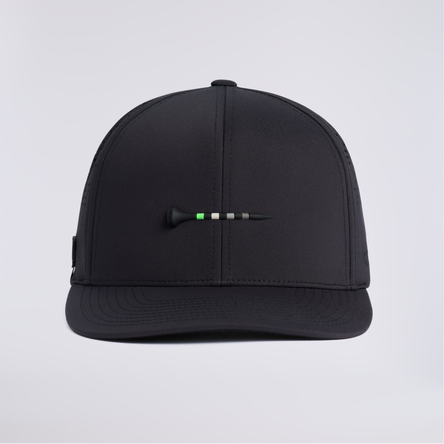 TEE PERFORATED DELTA HAT in Onyx - Alternate Image 3