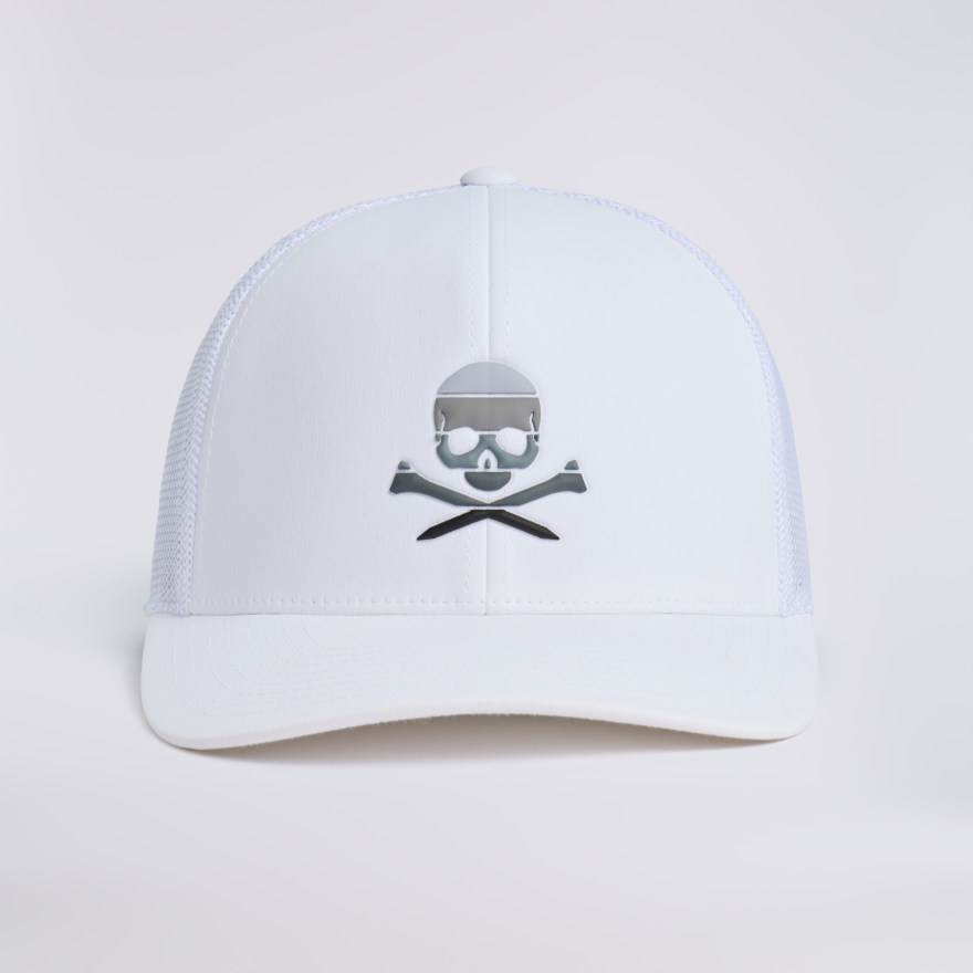 SKULL & TEES MID TRUCKER HAT in Snow - Alternate Image 3