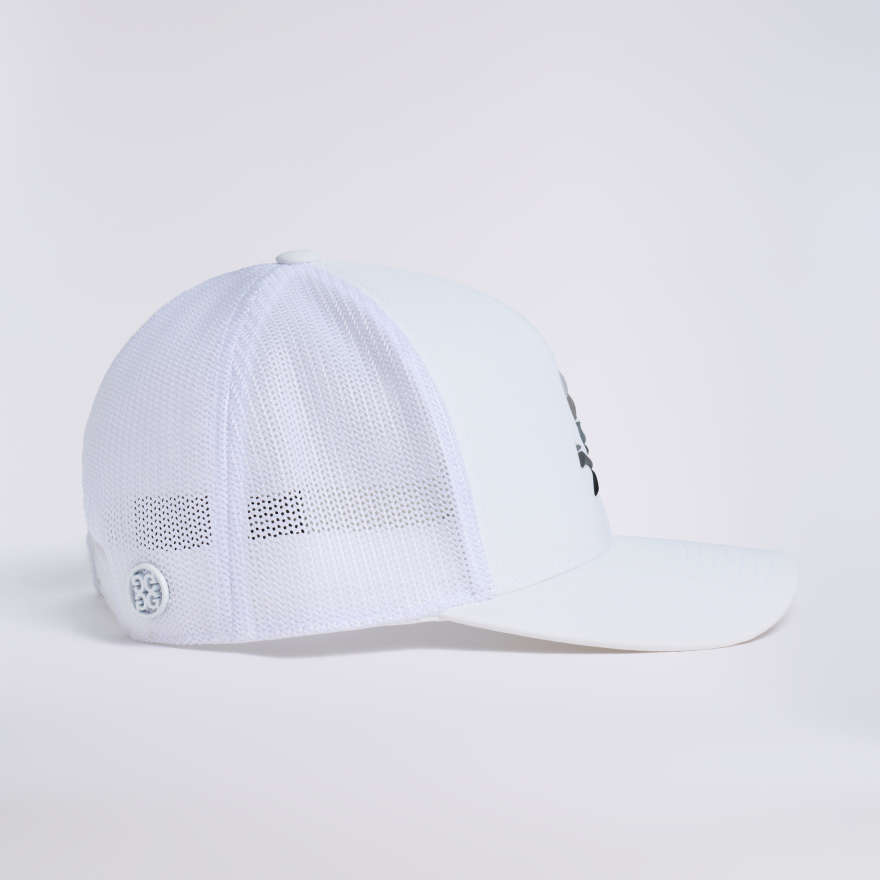SKULL & TEES MID TRUCKER HAT in Snow - Alternate Image 4