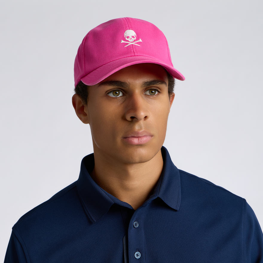 MINI SKULL & TEES LOW PROFILE HAT in KNOCKOUT PINK - Alternate Image 2