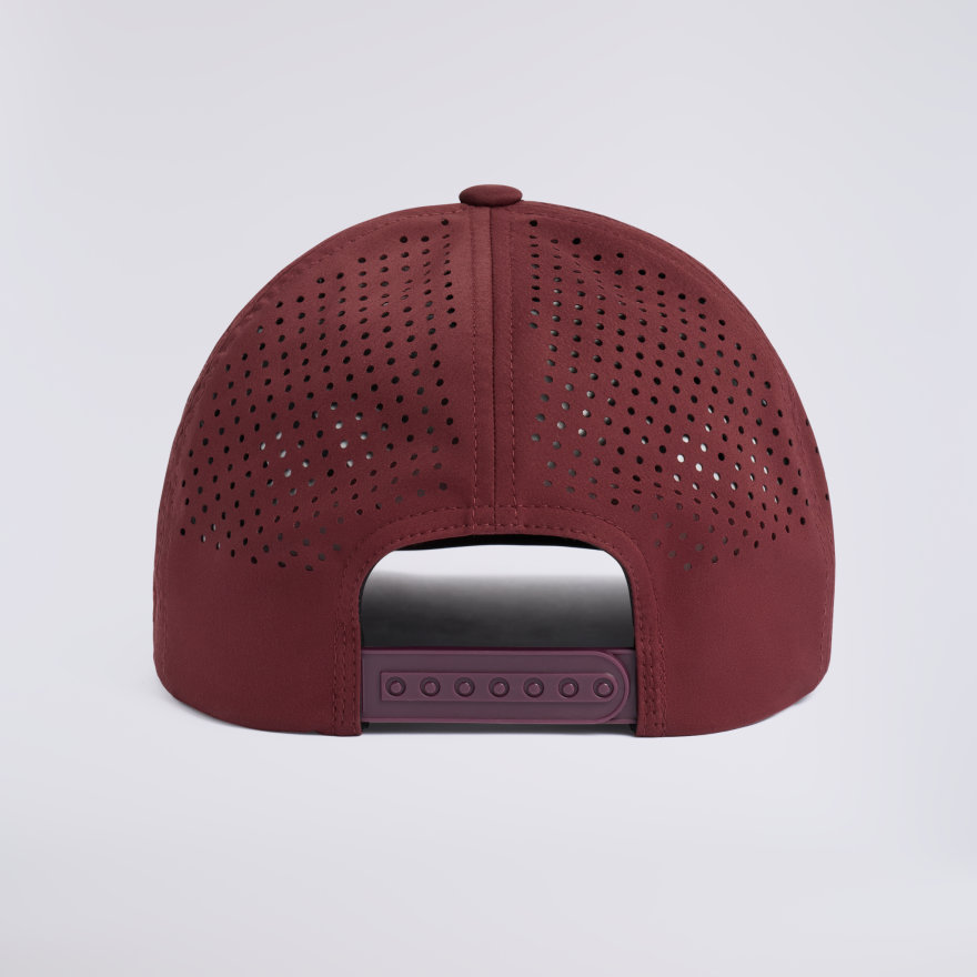 COUNTRY CLUB MISFIT PERFORATED DELTA HAT in DARK PLUM - Alternate Image 5