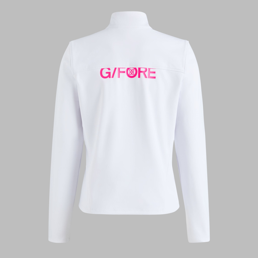 BRUSHED BACK STRETCH 1/4 ZIP PULLOVER in Snow - Alternate Image 5