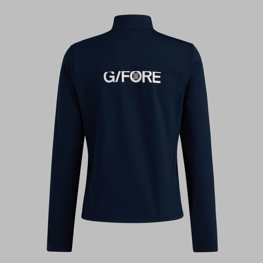 BRUSHED BACK STRETCH 1/4 ZIP PULLOVER in Twilight - Alternate Image 4