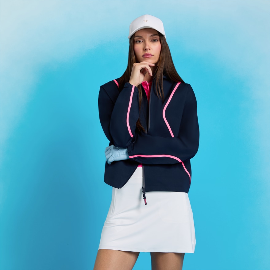 ■即発送■ 新品 G/FORE ジーフォア ジャケット 長袖 レディース 防寒 PANELED WATER REPELLENT HOODED JACKET | WOMEN'S JACKETS & VESTS