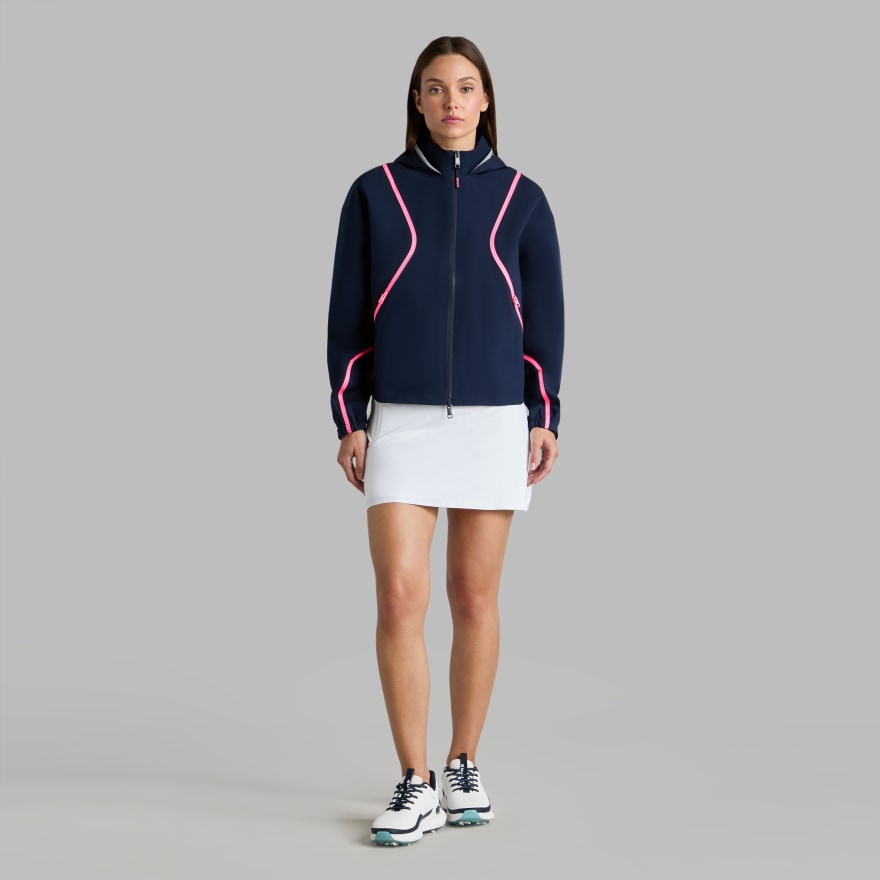 PANELED WATER REPELLENT HOODED JACKET | WOMEN'S JACKETS & VESTS