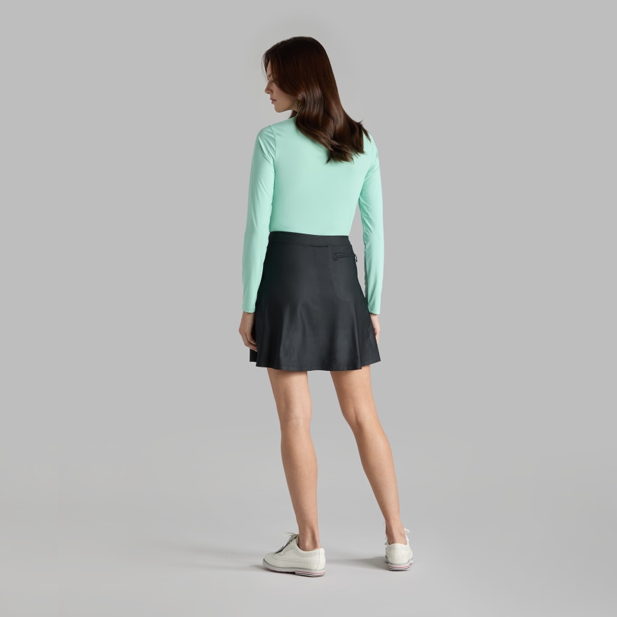 SILKY TECH NYLON QUARTER ZIP POLO - Alternate Image 3