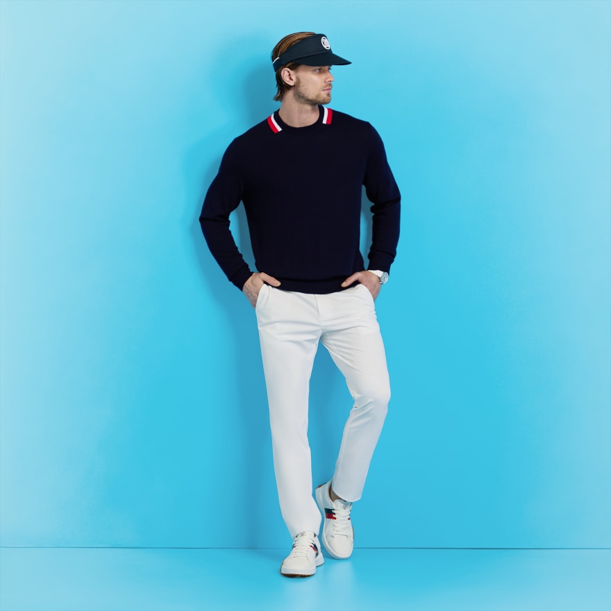 COLOUR BLOCK MERINO WOOL SWEATER - Alternate Image 1