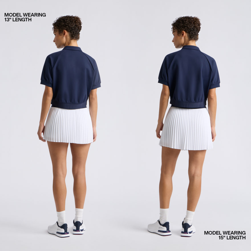 CROPPED STRETCH SCUBA 1/2 ZIP POLO in Twilight - Alternate Image 3