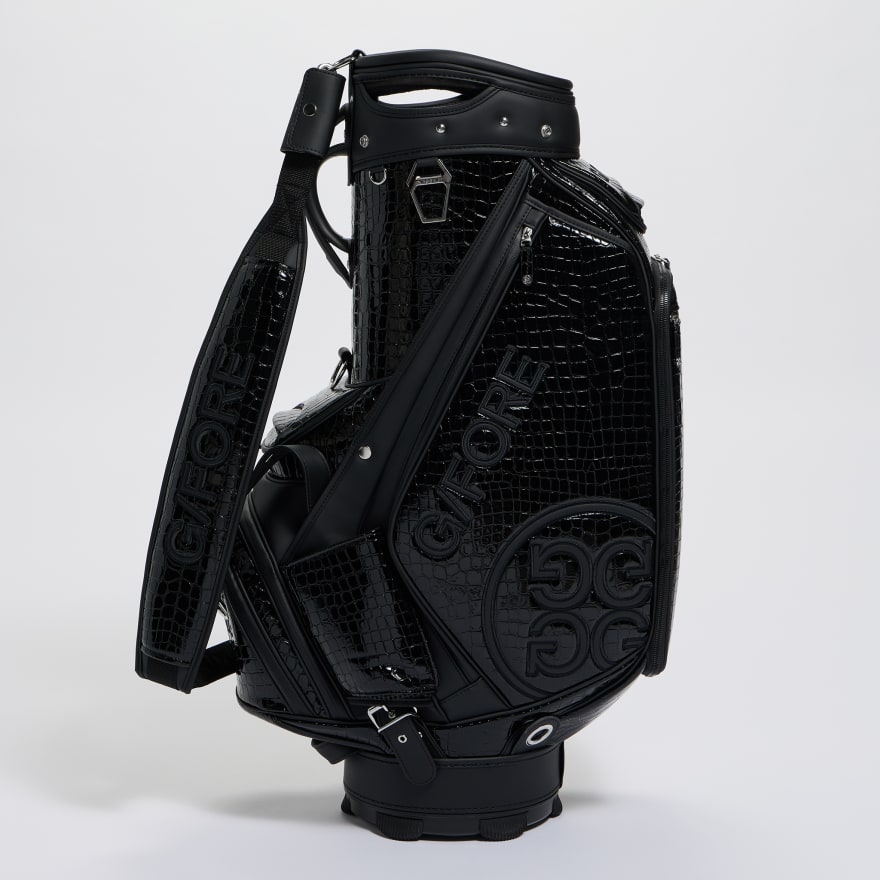 LTD RELEASE NOVELTY CROC-EMBOSSED LEATHER TOUR BAG in Onyx - Alternate Image 2