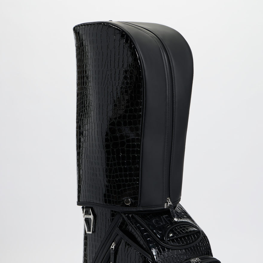 LTD RELEASE NOVELTY CROC-EMBOSSED LEATHER TOUR BAG in Onyx - Alternate Image 7
