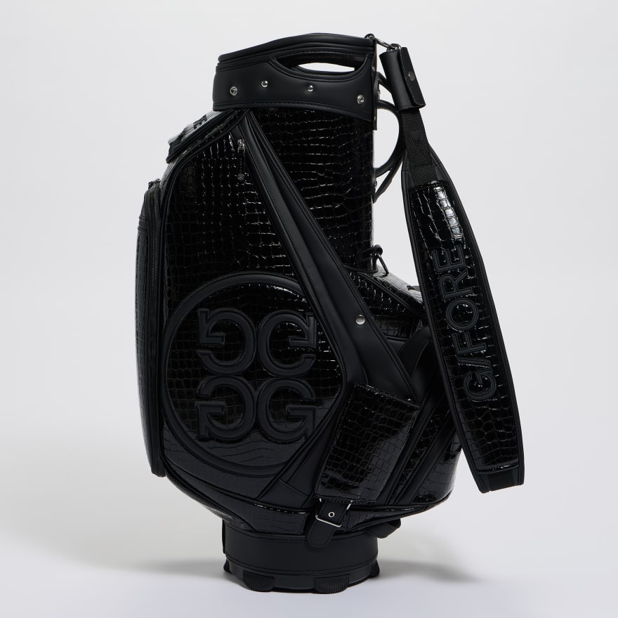 LTD RELEASE NOVELTY CROC-EMBOSSED LEATHER TOUR BAG in Onyx - Alternate Image 4