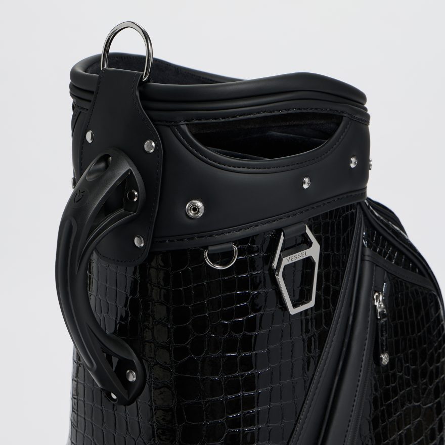 LTD RELEASE NOVELTY CROC-EMBOSSED LEATHER TOUR BAG in Onyx - Alternate Image 6