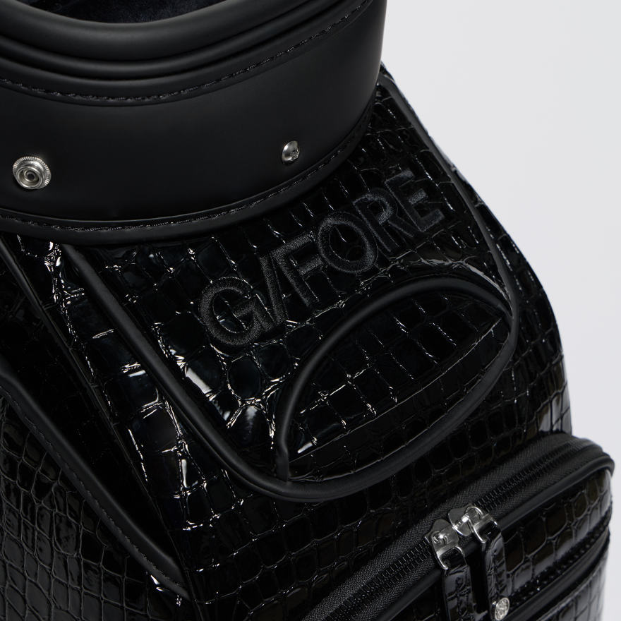 LTD RELEASE NOVELTY CROC-EMBOSSED LEATHER TOUR BAG in Onyx - Alternate Image 5