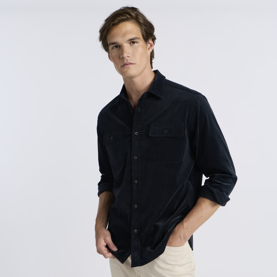 LTD RELEASE PINWALE CORD OVERSHIRT in Twilight - Alternate Image 2