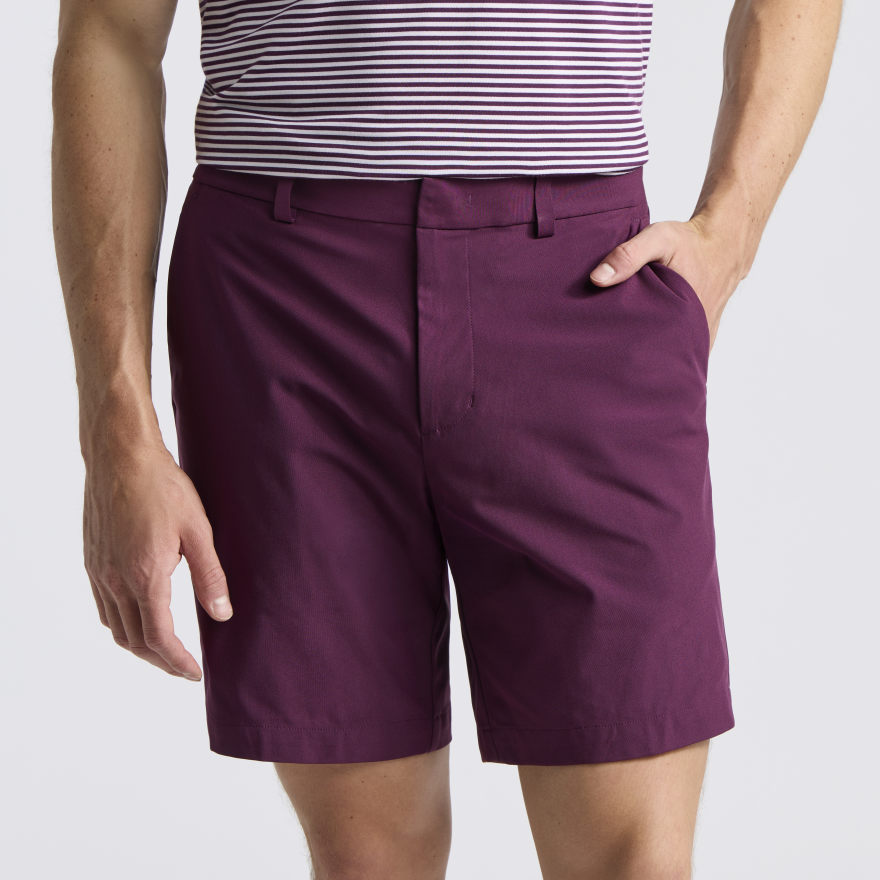 TOUR SHORT in DARK PLUM - Alternate Image 2