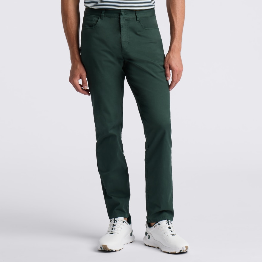 ALL PLAY COTTON STRETCH 5 POCKET STRAIGHT LEG PANT in Pine - Alternate Image 2