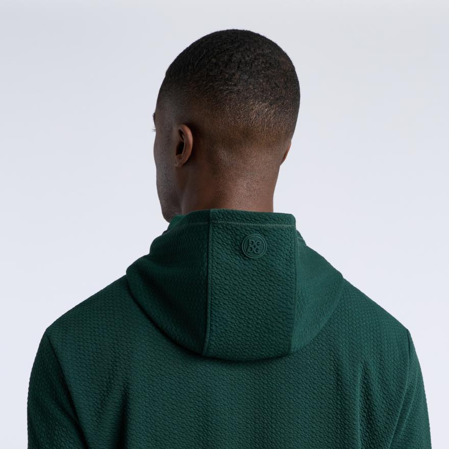 PEBBLE QUILTED HOODIE in Pine - Alternate Image 4