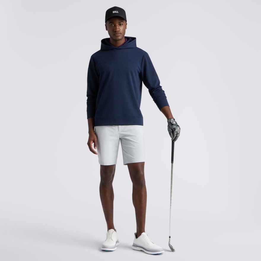 PEBBLE QUILTED HOODIE in Twilight - Alternate Image 1