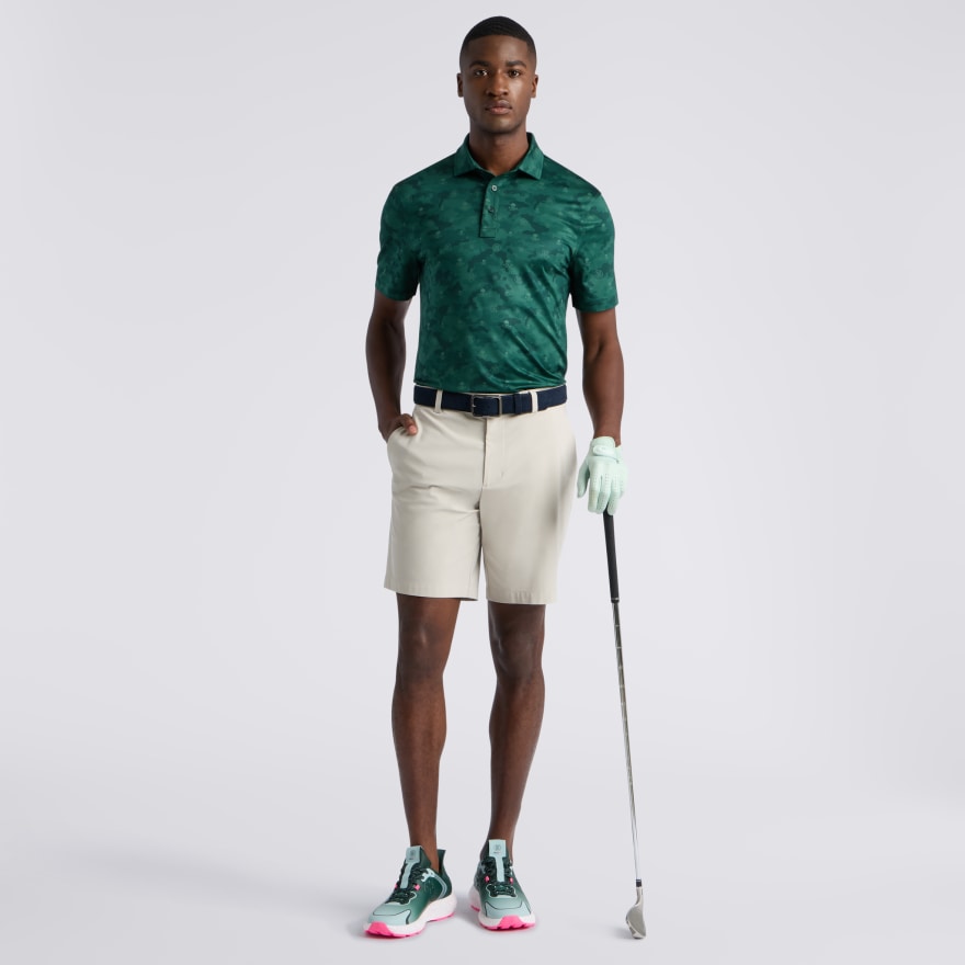 ICON CAMO TECH JERSEY POLO in Pine - Alternate Image 1