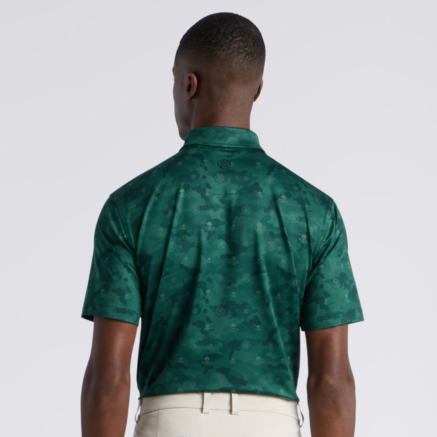 ICON CAMO TECH JERSEY POLO in Pine - Alternate Image 3