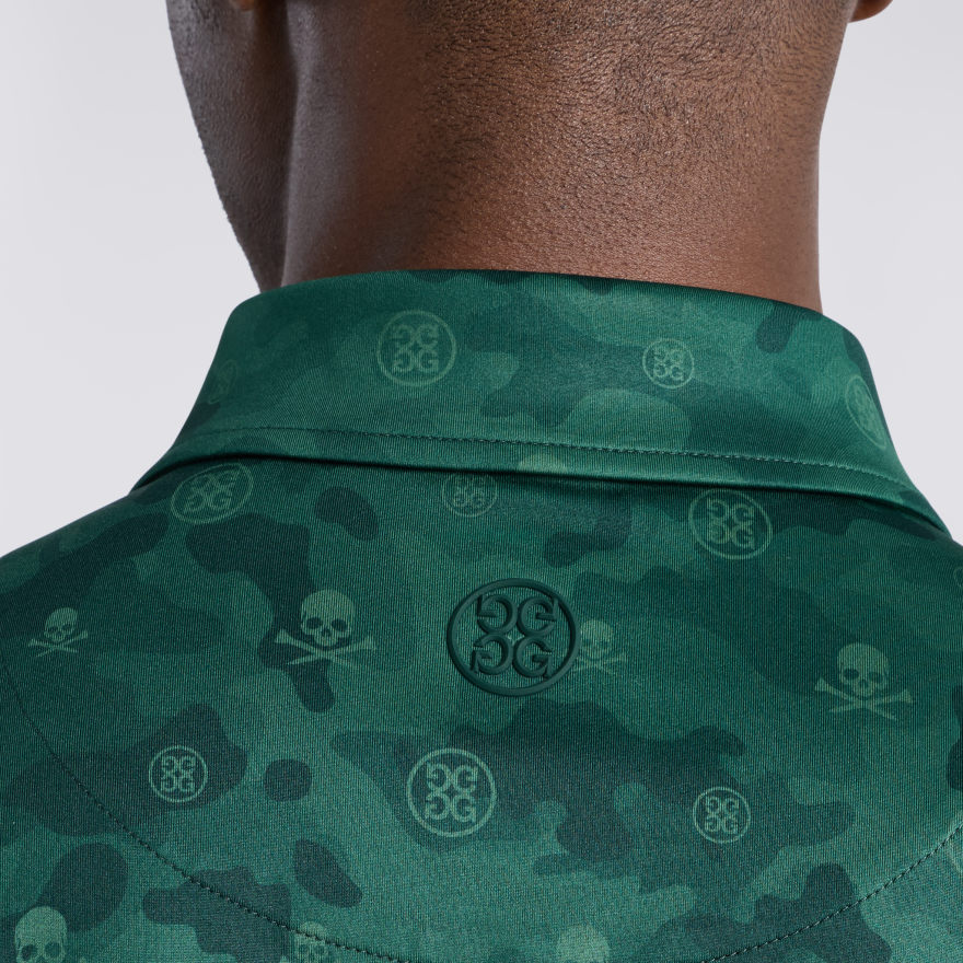 ICON CAMO TECH JERSEY POLO in Pine - Alternate Image 4
