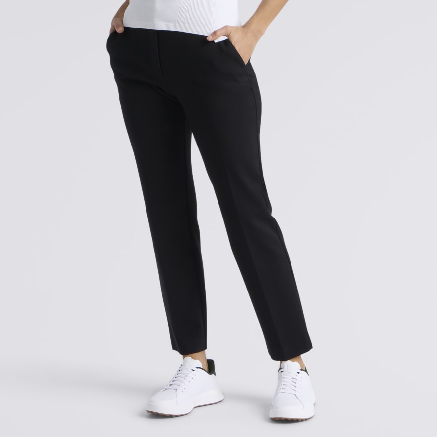 PONTE SLIM FIT TROUSER in Onyx - Alternate Image 2
