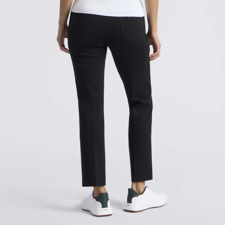 PONTE SLIM FIT TROUSER in Onyx - Alternate Image 3
