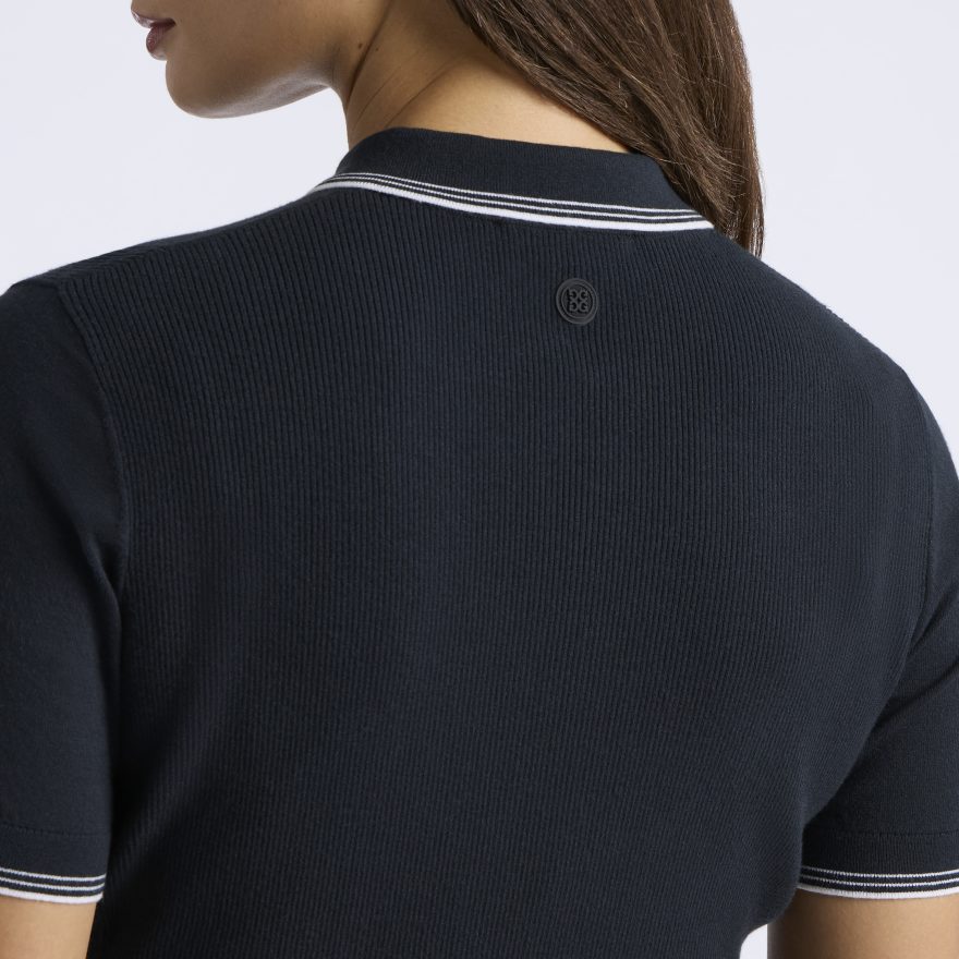 ELEVATED SHORT SLEEVE SWEATER POLO in Onyx - Alternate Image 5