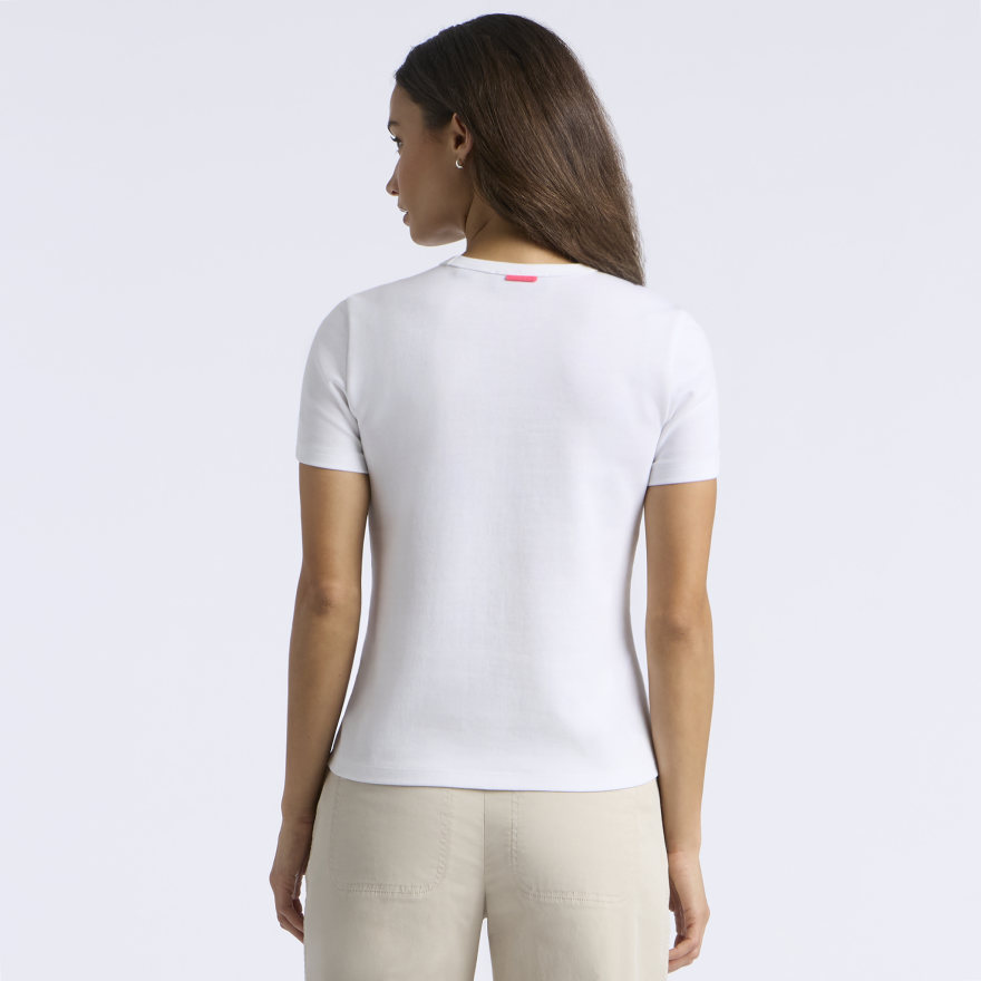 G/FORE EMBROIDERED COTTON TEE in Snow - Alternate Image 3