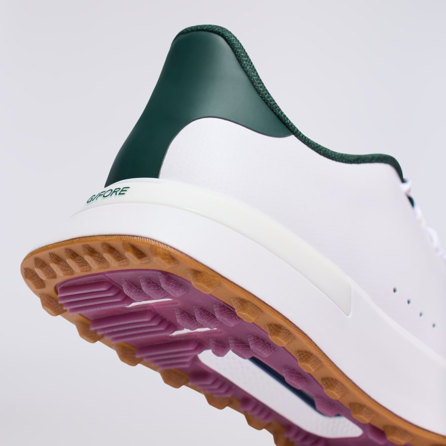 WOMEN'S G.112 PERFORATED GOLF SHOE in Snow/Pine - Alternate Image 1