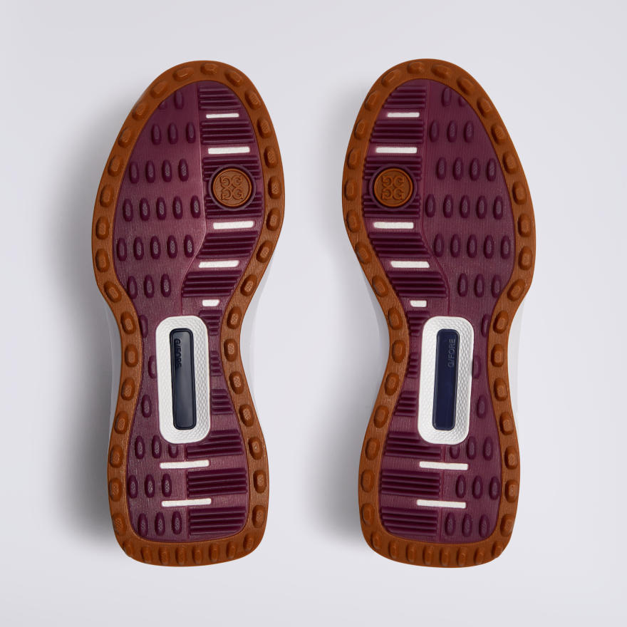 WOMEN'S G.112 PERFORATED GOLF SHOE in Snow/Pine - Alternate Image 3