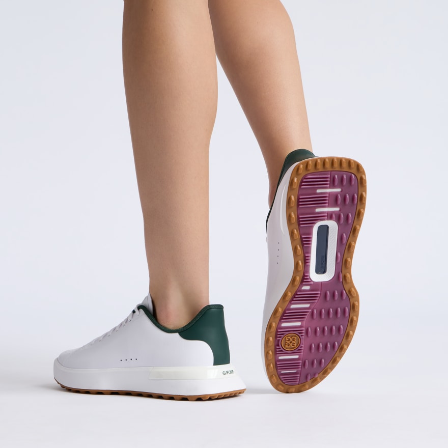 WOMEN'S G.112 PERFORATED GOLF SHOE in Snow/Pine - Alternate Image 5