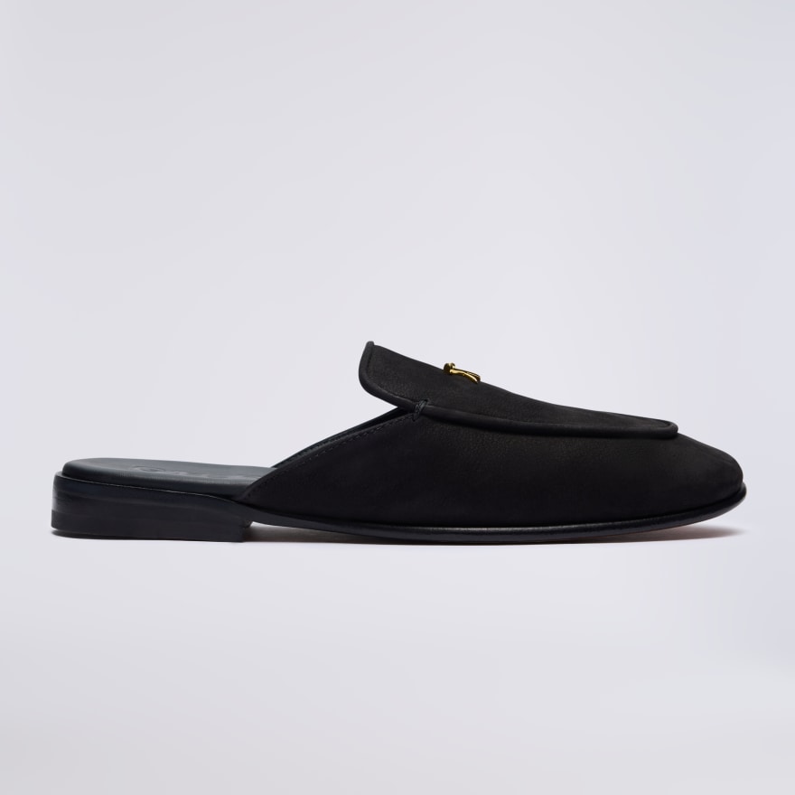WOMEN'S LTD RELEASE METAL TEES LEATHER FLEX MULE in Onyx - Alternate Image 2