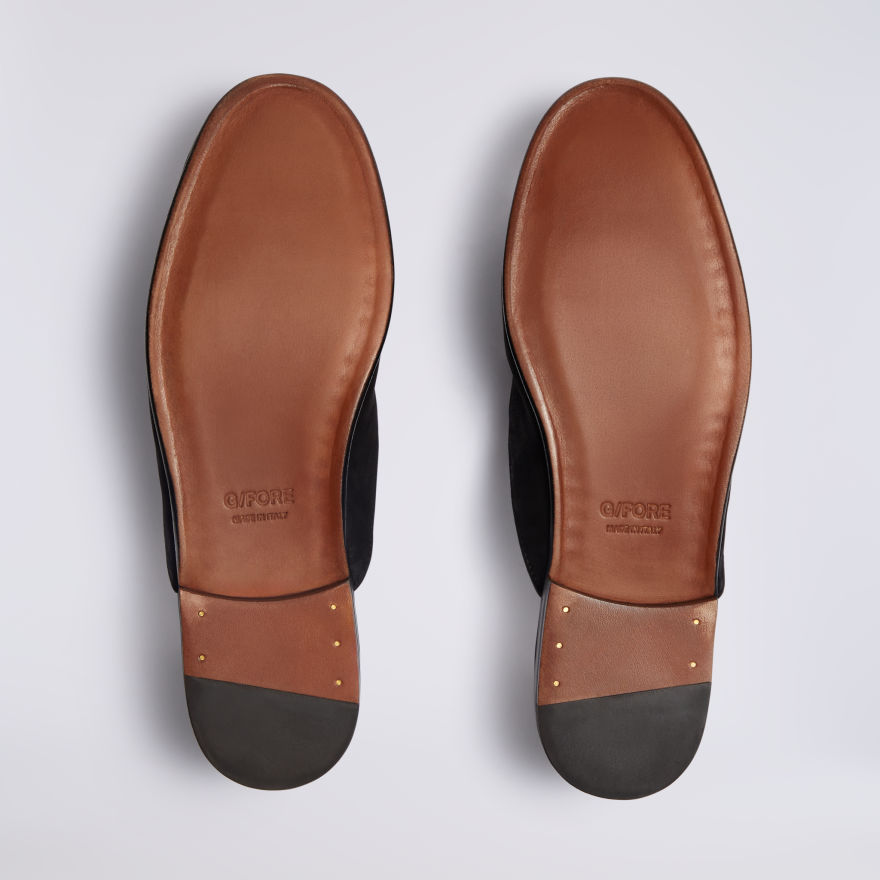 WOMEN'S LTD RELEASE METAL TEES LEATHER FLEX MULE in Onyx - Alternate Image 3