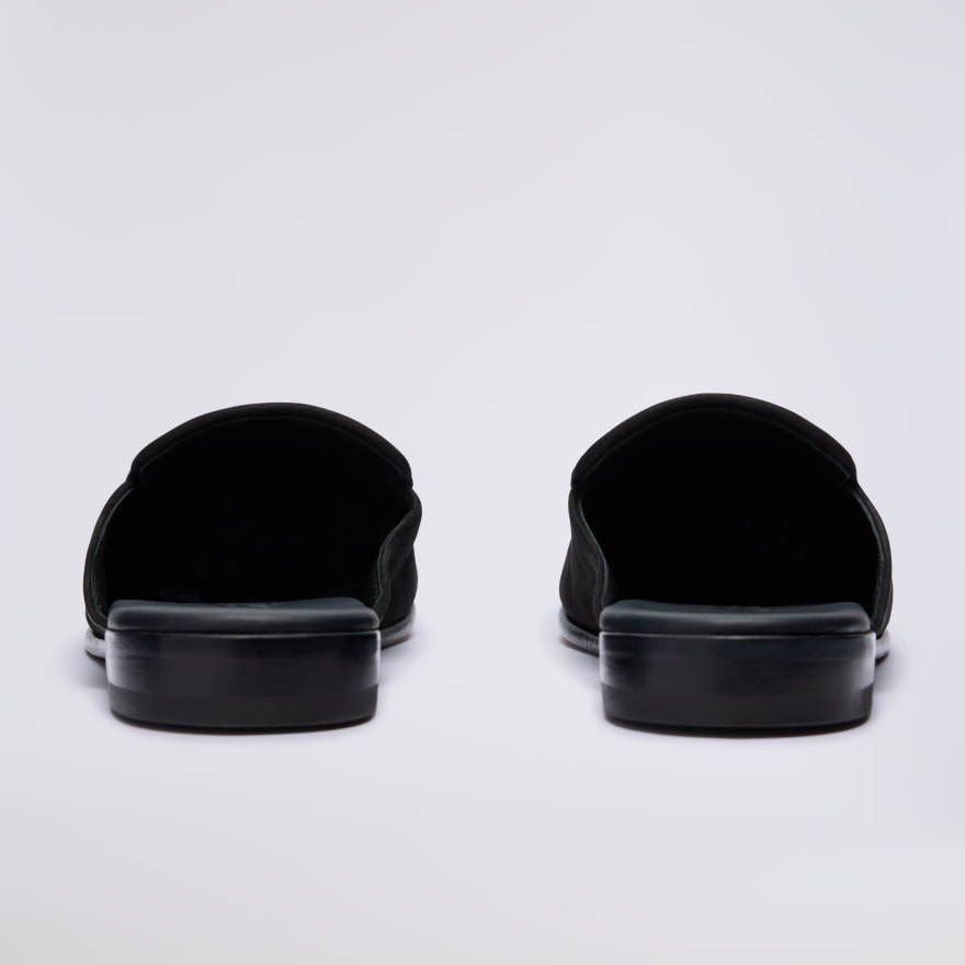 WOMEN'S LTD RELEASE METAL TEES LEATHER FLEX MULE in Onyx - Alternate Image 4