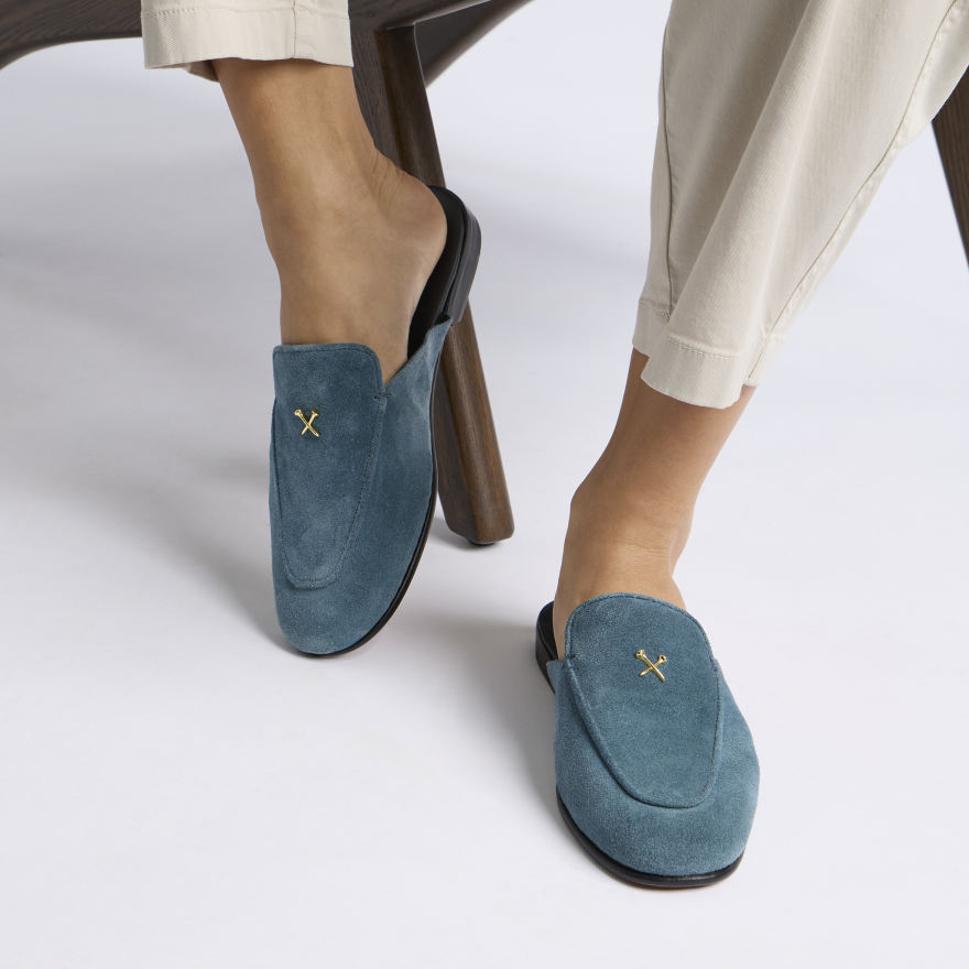 WOMEN'S LTD RELEASE METAL TEES SUEDE FLEX MULE in SEAFOAM - Alternate Image 5