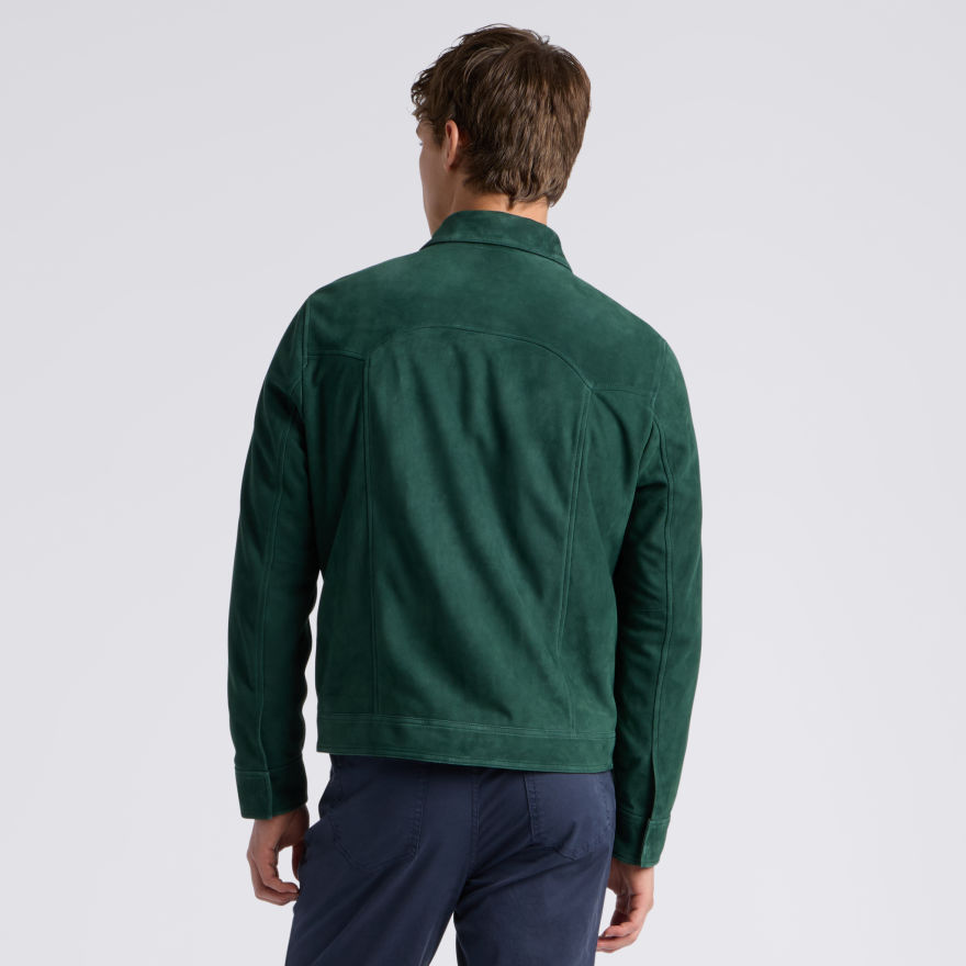 CRUISE SUEDE BOMBER JACKET in Pine - Alternate Image 3