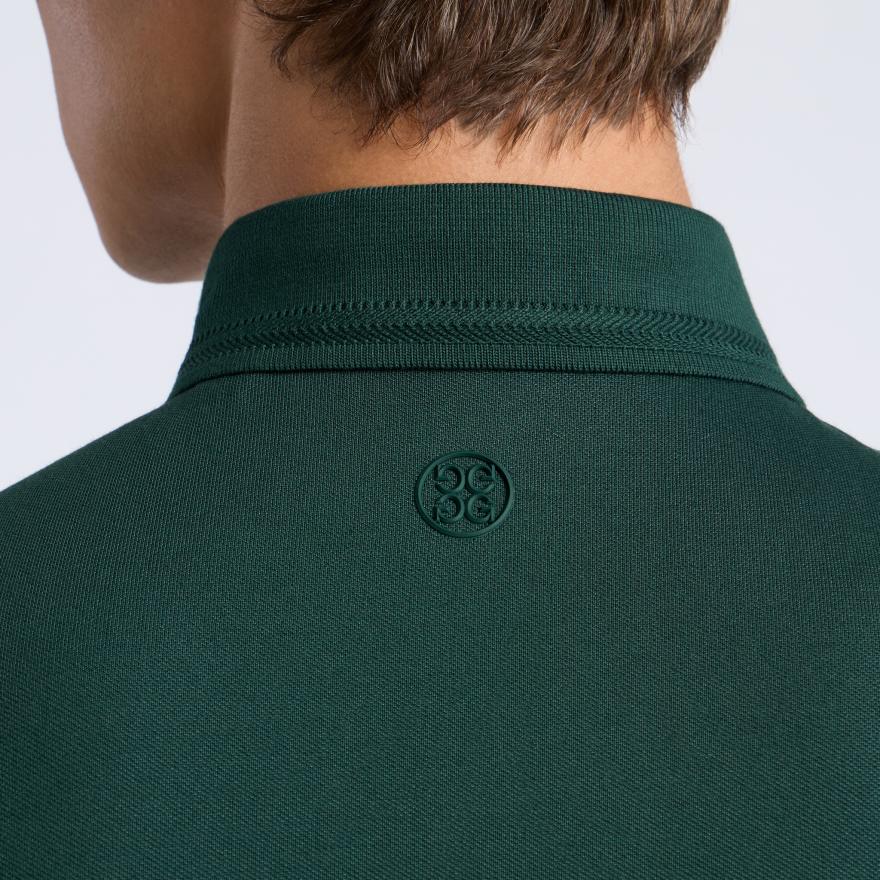 POCKET PIQU&Eacute; POLO in Pine - Alternate Image 4