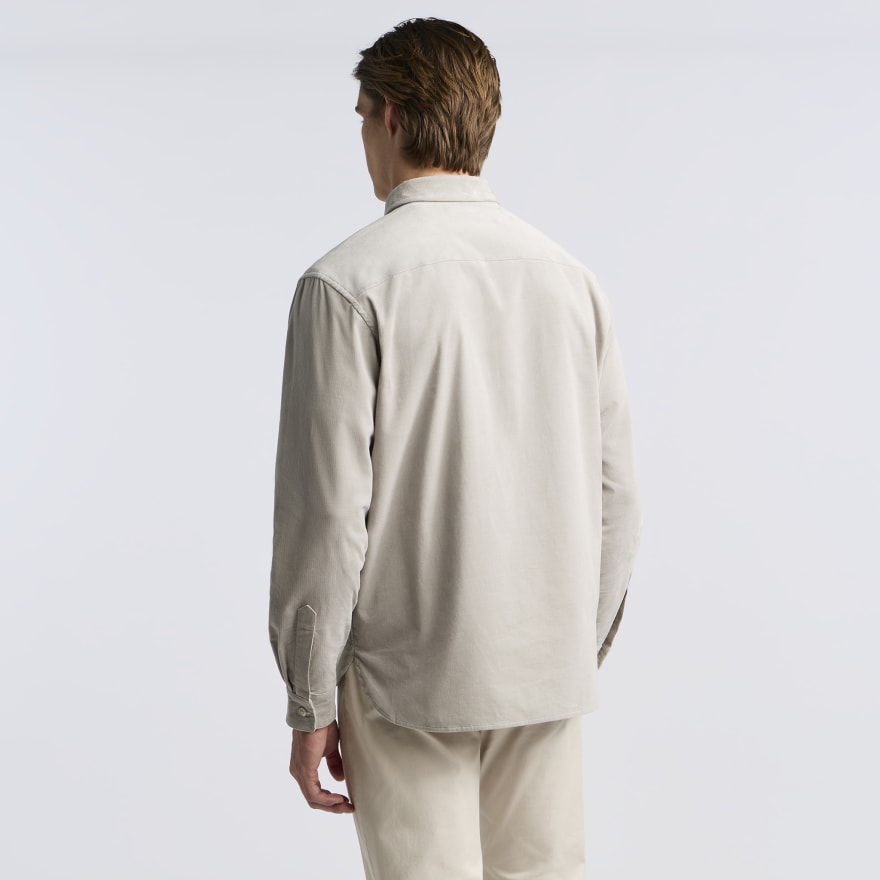 LTD RELEASE PINWALE CORD OVERSHIRT in PUMICE - Alternate Image 3