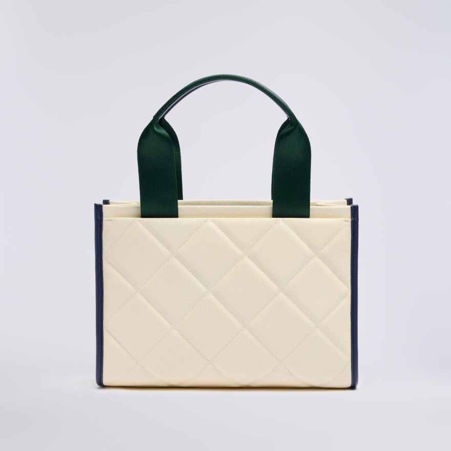 WOMEN'S NOVELTY G WREATH LEATHER CART BAG in CHALK WHITE - Alternate Image 2