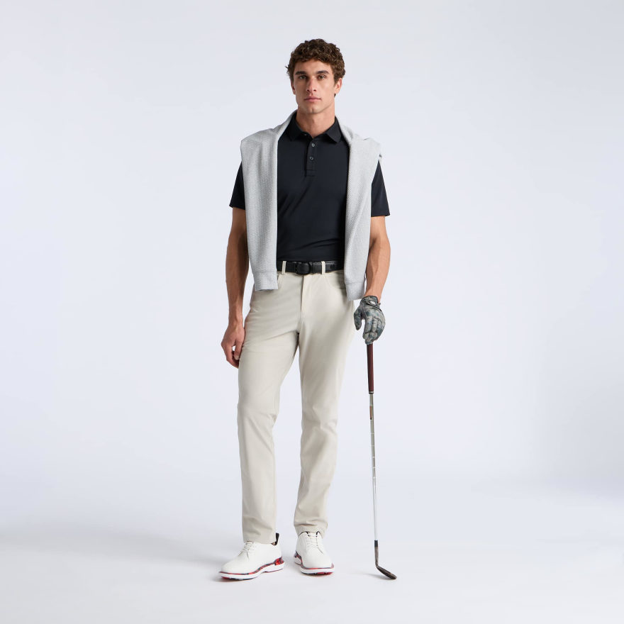 ESSENTIAL PERFORMANCE PIQU&Eacute; POLO in Onyx - Alternate Image 1