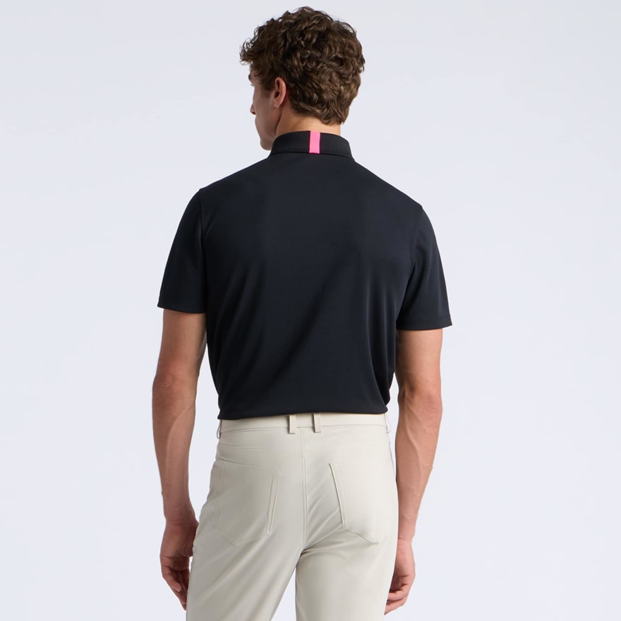 ESSENTIAL PERFORMANCE PIQU&Eacute; POLO in Onyx - Alternate Image 3