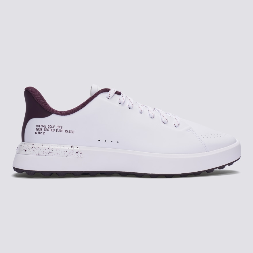 MEN'S G.112 GOLF SHOE in SNOW / DARK PLUM - Alternate Image 2