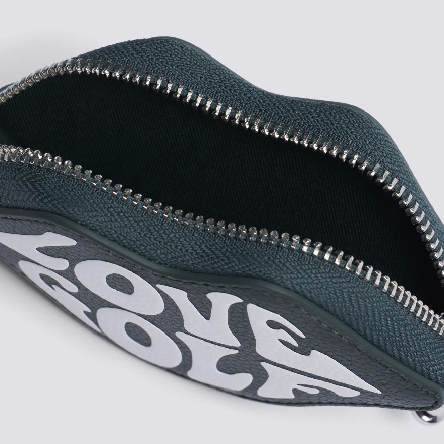 WOMEN'S LTD RELEASE LOVE G LEATHER COIN PURSE KEYCHAIN in Pine - Alternate Image 4
